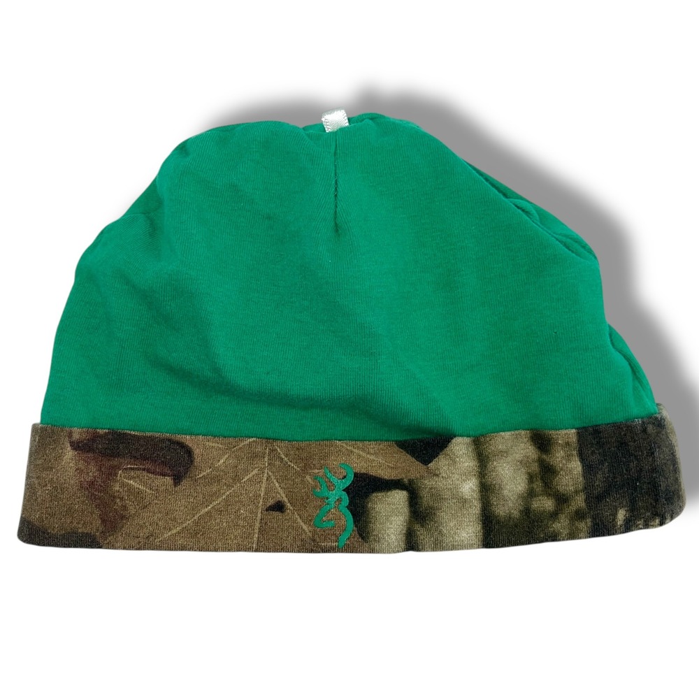 Baby Toddler Green Camouflage Browning Logo Knit Beanie Hat 12 Month